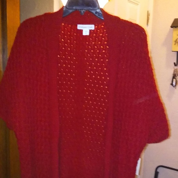 NWT - Coldwater Creek Red Cardigan - Picture 5 of 8